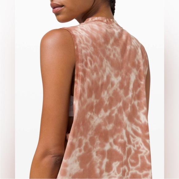 Lululemon All Yours Tank in Marmoleado Tie Dye Ancient Copper Size 8 / 10 - Picture 3 of 8